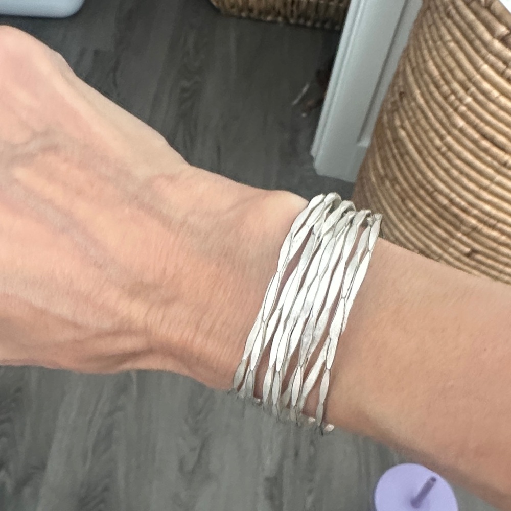 Banana Republic Twisted Silver Bracelet